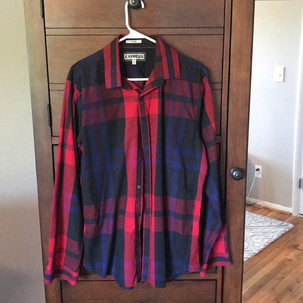 [express] men’s button down
